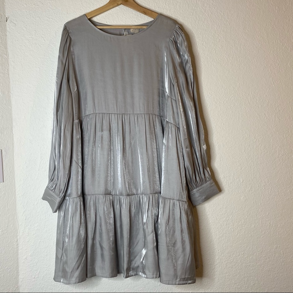 A new day metallic long sleeve Dress size XXL